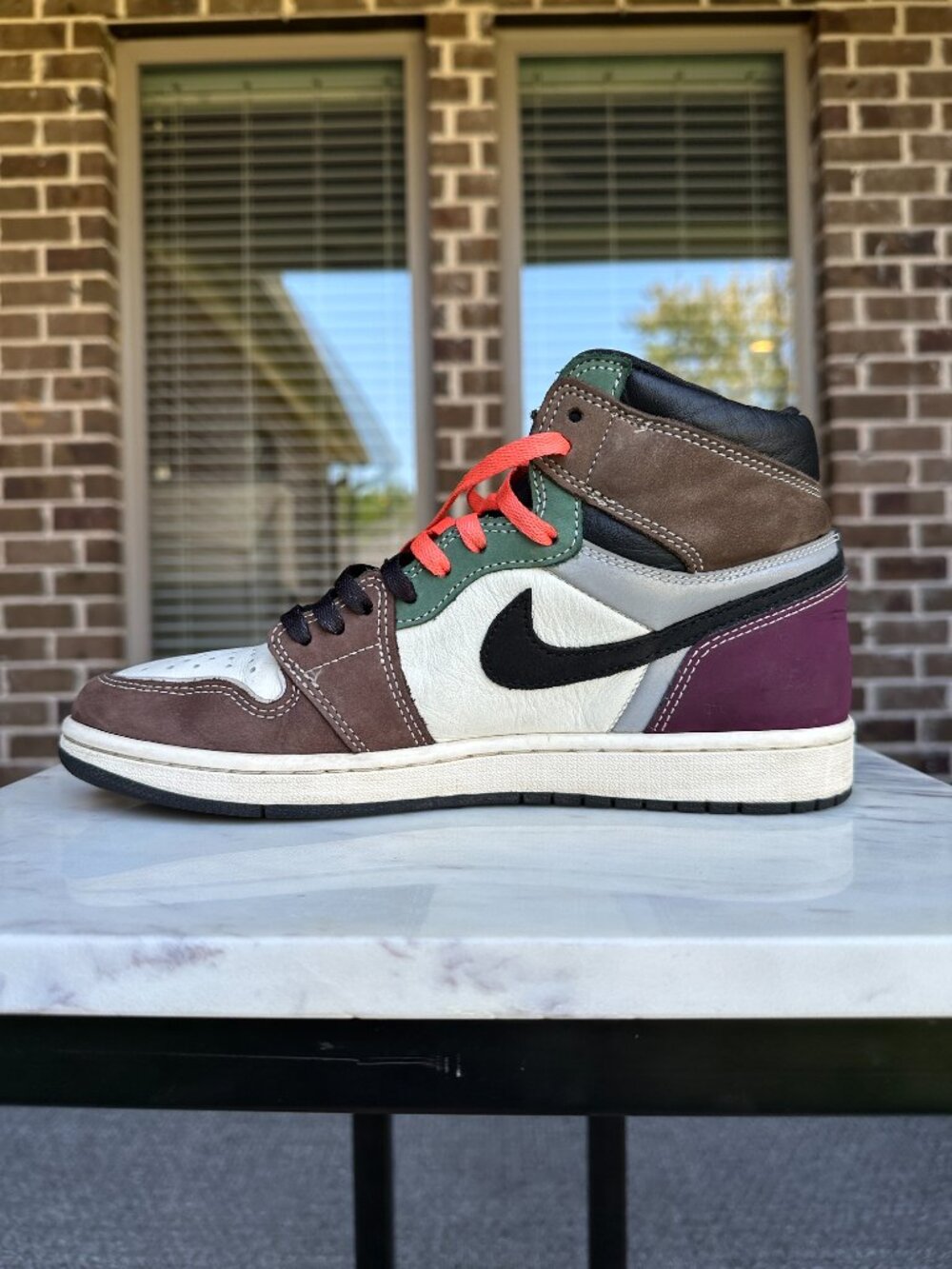 Nike Jordan 1 Retro High OG Hand Crafted Leather DH3097-001 Women 9.5 Men 8 - Picture 5 of 15